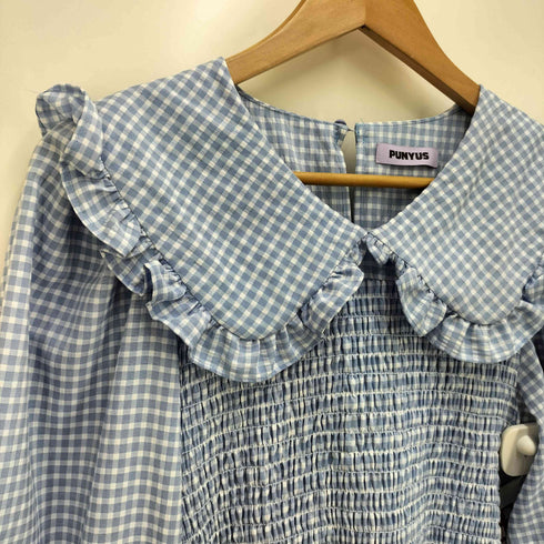 プニュズ PUNYUS ビッグカラーギンガムチェックワンピース レディース JPN:2