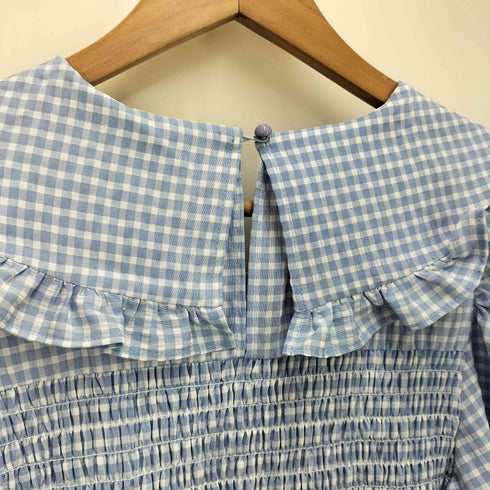 プニュズ PUNYUS ビッグカラーギンガムチェックワンピース レディース JPN:2