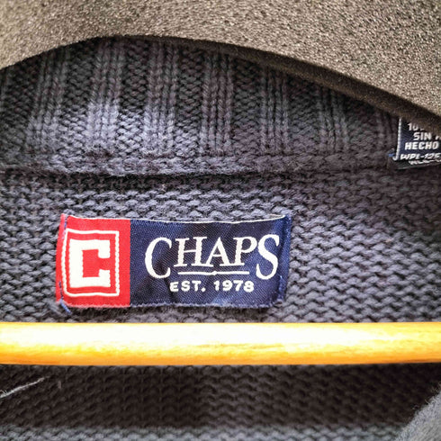 チャップス CHAPS ハーフジップ ニット コットン メンズ import:XL