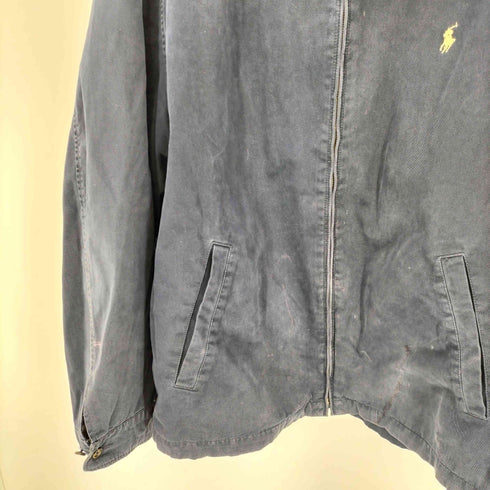 ポロラルフローレン POLO RALPH LAUREN ポニー 刺繍 裏地チェック チンストラップ スウィングトップ ハリントン ジャケット ブルゾン ビッグサイズ メンズ 3XLT