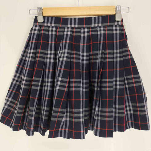 バーバリーズ BURBERRYS チェック柄 プリーツ ミニスカート レディース 150