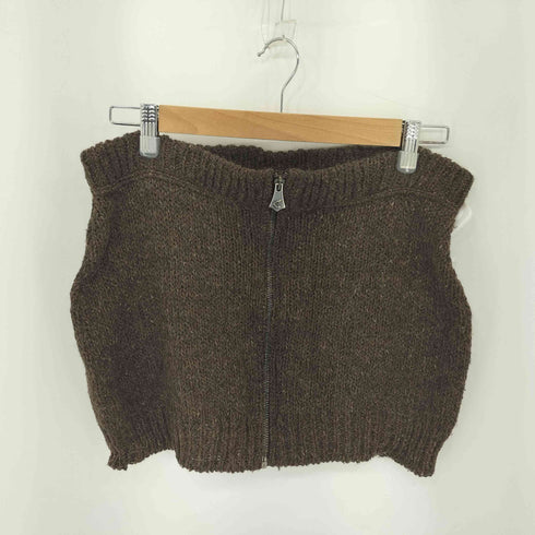 ヴィヴィアンウエストウッド アングロマニア Vivienne Westwood ANGLOMANIA 90-00s ウール アルパカニット LAMPOジップアップ スカート レディース S