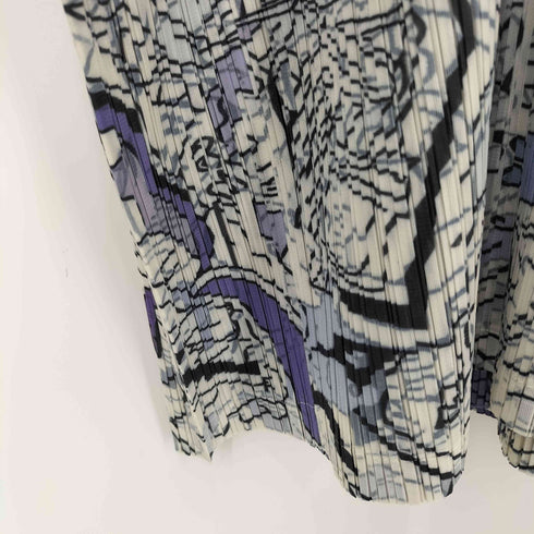 総柄 プリーツ マキシワンピース レディース