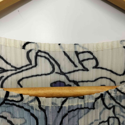 総柄 プリーツ マキシワンピース レディース