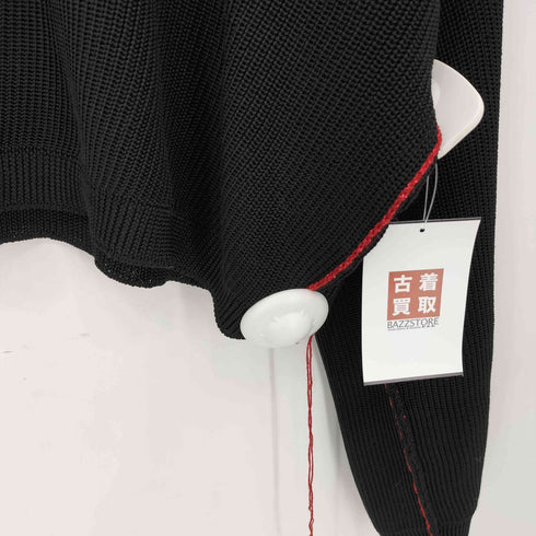 ラフシモンズ RAF SIMONS Cropped Sweater ラメステッチデザイン クロップドニット セーター メンズ XS