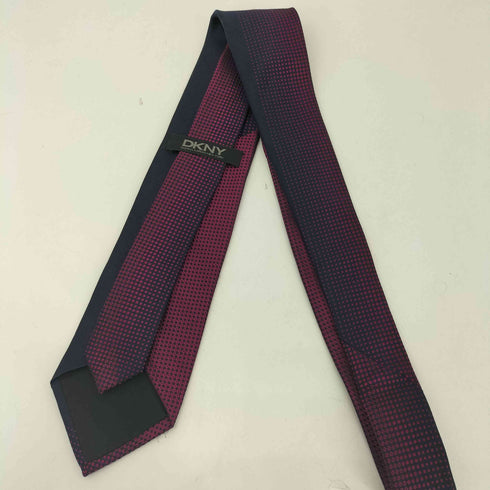 ダナキャランニューヨーク DKNY ドット柄 シルクネクタイ メンズ