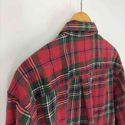 エディーバウアー Eddie Bauer 90-00s 白タグ マドラスチェック B.D. L/S シャツ メンズ JPN:XS