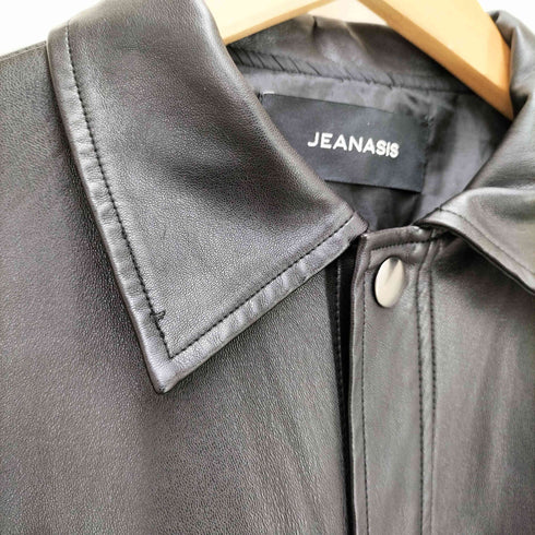 ジーナシス JEANASIS ビッグシルエット フェイクレザー ジャケット レディース FREE