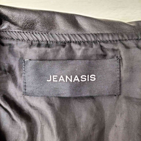 ジーナシス JEANASIS ビッグシルエット フェイクレザー ジャケット レディース FREE