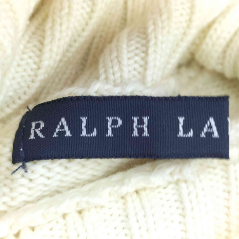 ラルフローレン RALPH LAUREN ポニー刺繍 タートルネック コットンニット レディース import:M