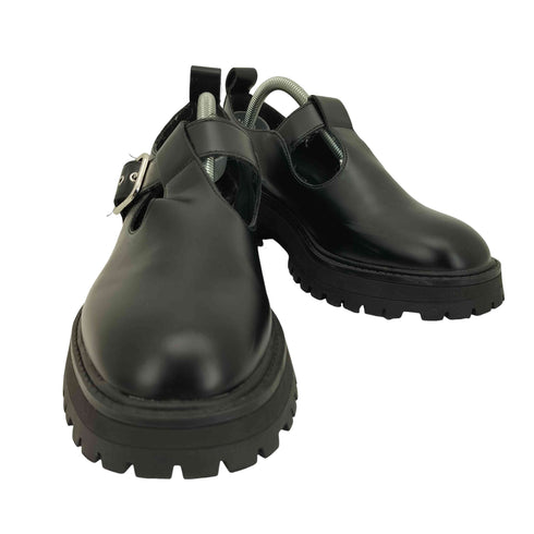 ザラ ZARA 厚底 バックル フラットトラックシューズ レディース JPN:37