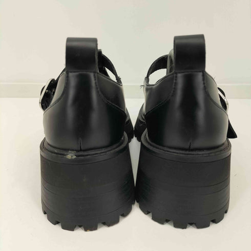 ザラ ZARA 厚底 バックル フラットトラックシューズ レディース JPN:37