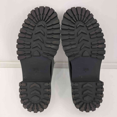 ザラ ZARA 厚底 バックル フラットトラックシューズ レディース JPN:37