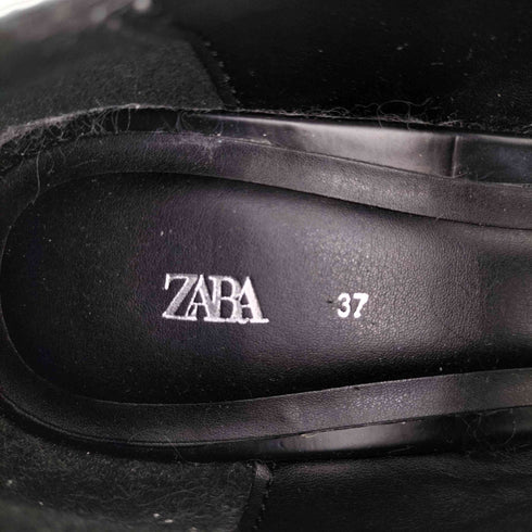 ザラ ZARA 厚底 バックル フラットトラックシューズ レディース JPN:37