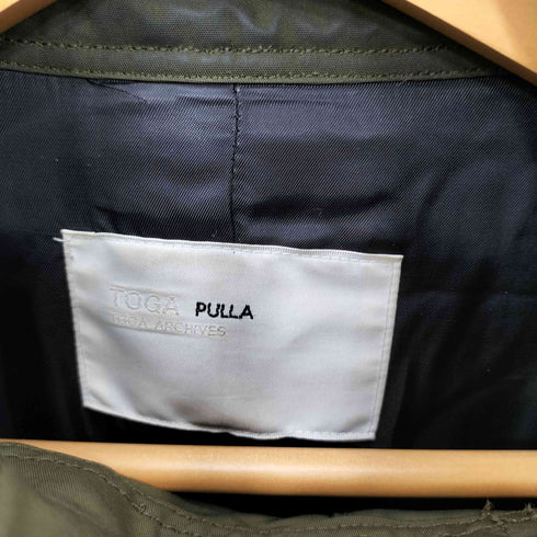 トーガプルラ TOGA PULLA ドッキングレオパード ミリタリーコート レディース 36