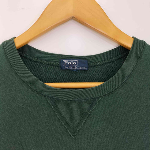 ポロバイラルフローレン Polo by RALPH LAUREN Reverse Weave型 ポニー刺繍 前Vガゼット スウェット レディース