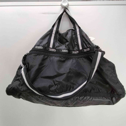 レスポートサック LeSportsac ラメライン 2WAY ショルダー ハンド ボストン バッグ リップストップ レディース