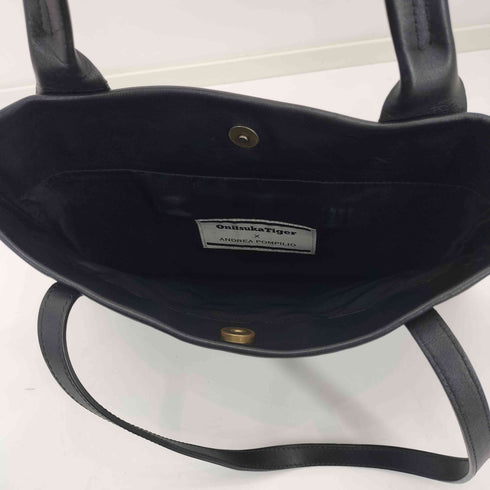 オニツカタイガー ONITSUKA TIGER スタッズ 装飾 レザートートバッグ レディース