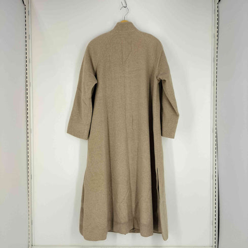 ウール カシミヤ スタンドカラー ロングコート レディース JPN:42 42