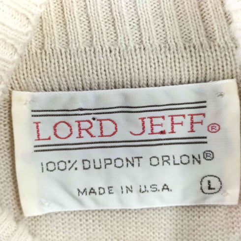 LORD JEFF 80S USA製 タートルネックニットトップ メンズ import:L