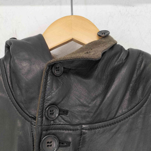 ニコルクラブフォーメン NICOLE CLUB FOR MEN ファー付きレザーコート メンズ