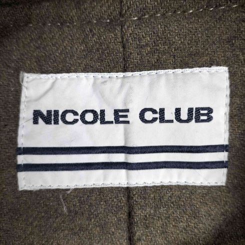 ニコルクラブフォーメン NICOLE CLUB FOR MEN ファー付きレザーコート メンズ