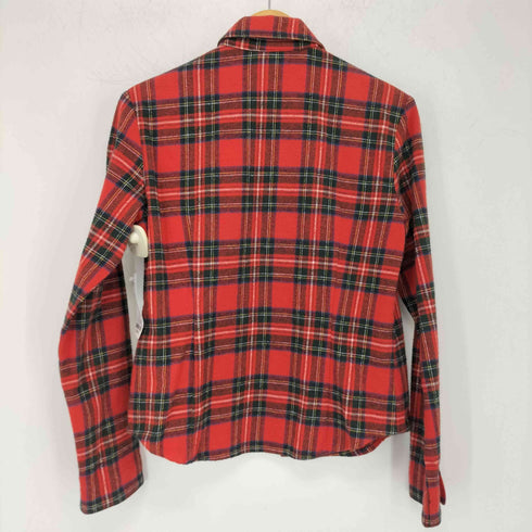 ダナキャランニューヨークジーンズ DKNY JEANS タータンチェック ジップジャケット レディース US:4