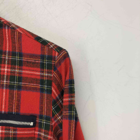 ダナキャランニューヨークジーンズ DKNY JEANS タータンチェック ジップジャケット レディース US:4