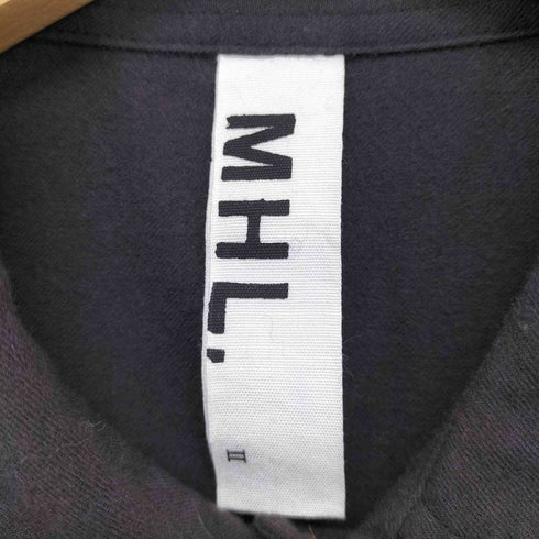 エムエイチエル MHL. サイドベルト ウールシャツワンピース レディース JPN:2