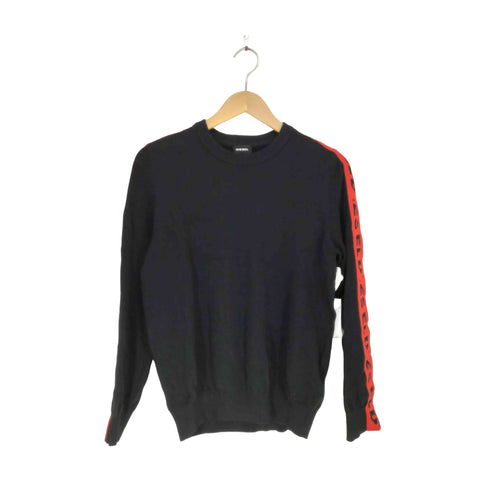 ディーゼル DIESEL サイドライン プルオーバーニット メンズ