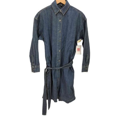 ジェームスパース JAMES PERSE 25ss コットンデニム ベルテッドシャツワンピース レディース JPN:0