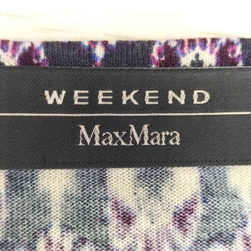 ウィークエンドマックスマーラ Weekend Max Mara 総柄 ウエストリボン 半袖 ワンピース レディース import:S