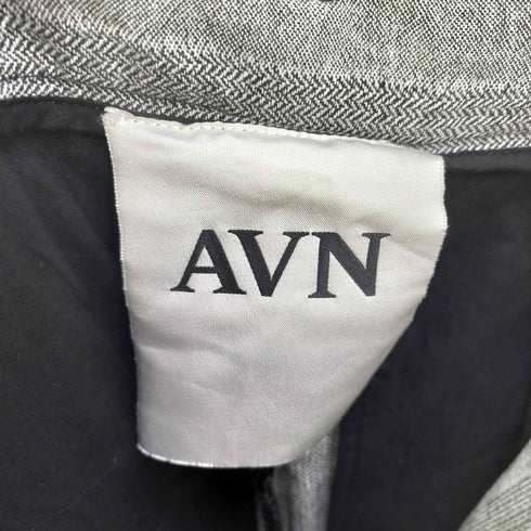AVN イタリア製 リネン混 マルチパターン クロップドパンツ レディース 42