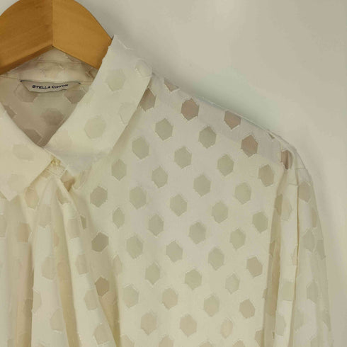 ステラシフォン STELLA CIFFON カットデザイン シアー ボウタイシャツ レディース JPN:36