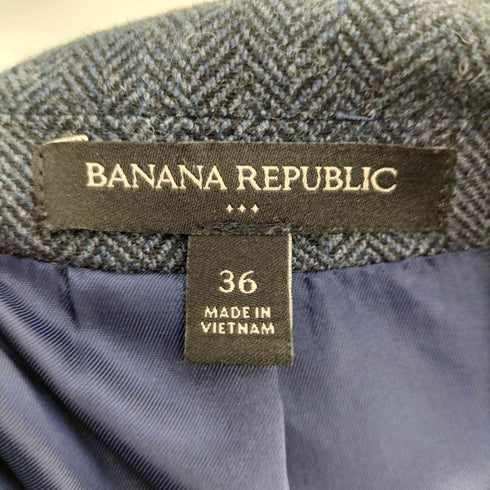 バナナリパブリック BANANA REPUBLIC 総裏 ヘリンボーン ウール 2B テーラード ジャケット メンズ US:36
