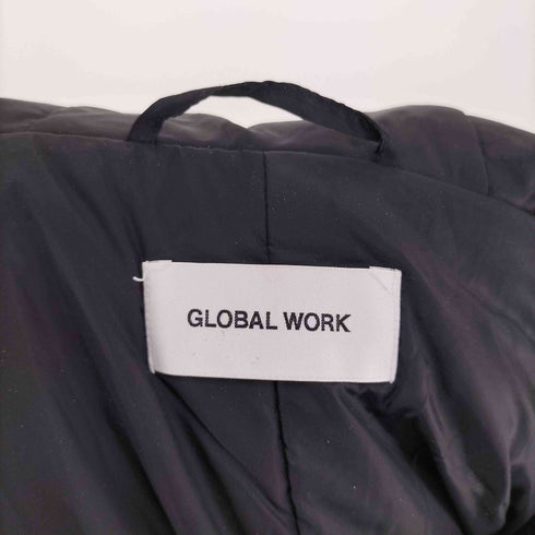 グローバルワーク GLOBAL WORK 比翼ジップ 異素材切替 フーデッド ウール ブルゾン ジャケット メンズ JPN:L