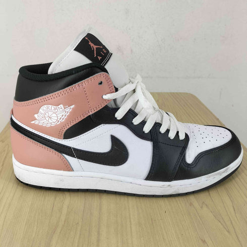 ジョーダンブランド JORDAN BRAND エアジョーダン1 ミッド ホワイト/ラストピンク/ブラック メンズ JPN:28