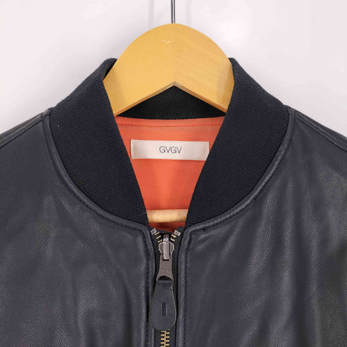 ジーブイジーブイ GVGV Fake Leather Lace Up MA-1 Blouson レディース JPN:40