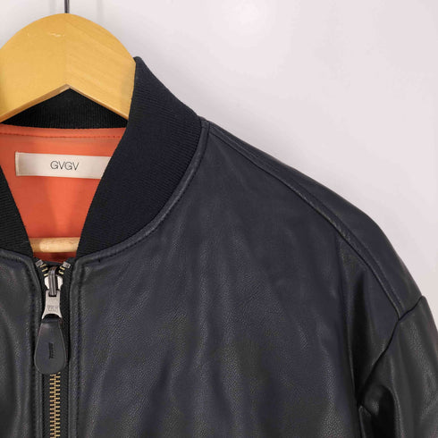 ジーブイジーブイ GVGV Fake Leather Lace Up MA-1 Blouson レディース JPN:40