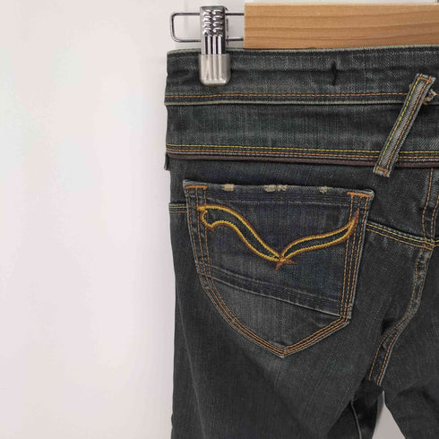 サムシング SOMETHING vienus jean ローライズ フレアデニムパンツ y2k レディース 28×33