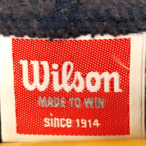 ウィルソン Wilson 90S 日本製 ロゴ刺繍プリントパーカー メンズ JPN:M