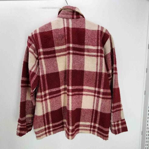 60S THE DEA-JACKET by Deacon Brothers チェックオンチェック フラップポケット ウール シャツ ジャケット メンズ