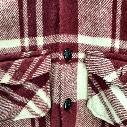 60S THE DEA-JACKET by Deacon Brothers チェックオンチェック フラップポケット ウール シャツ ジャケット メンズ