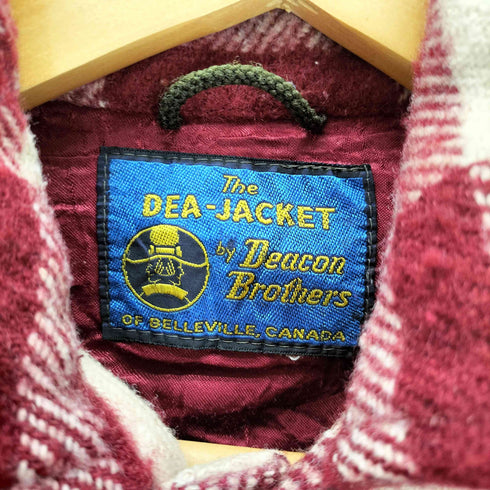 60S THE DEA-JACKET by Deacon Brothers チェックオンチェック フラップポケット ウール シャツ ジャケット メンズ