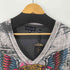 BLACK LABEL AFFLICTION アニマルラインストーン VネックTシャツ メンズ import:M