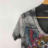 BLACK LABEL AFFLICTION アニマルラインストーン VネックTシャツ メンズ import:M