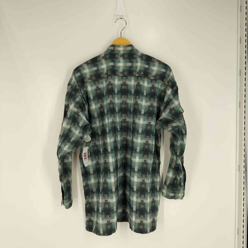 アイムイッセイミヤケ im ISSEY MIYAKE 80S~90S ハミルトン 総柄 比翼 スタンドカラーシャツ メンズ JPN:M