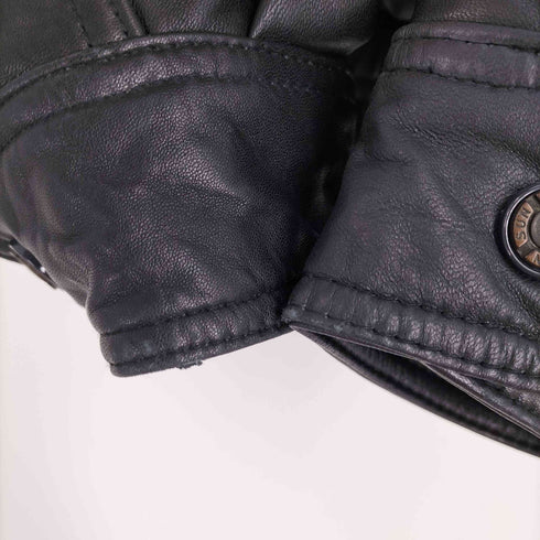 WORLD TOP CLASS ジップアップ ラグランスリーブ シープレザー ジャケット メンズ import:XXL