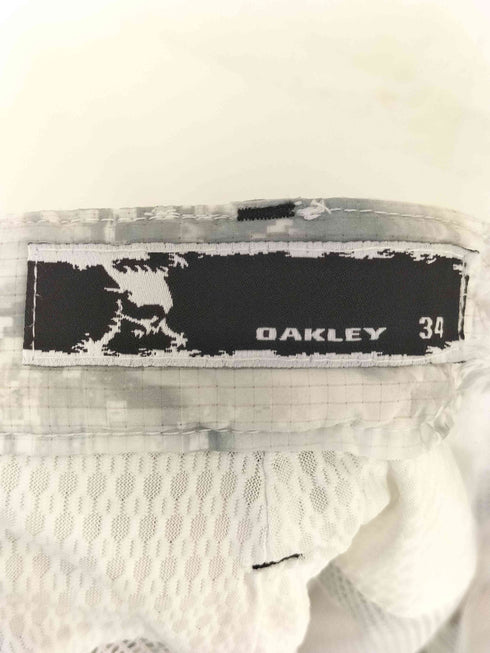オークリー OAKLEY スカルロゴ刺繍総柄ハーフパンツ メンズ 34inch
