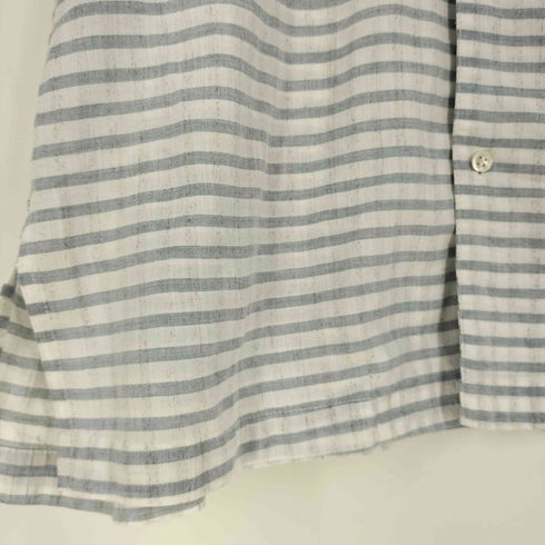 イッセイミヤケメン ISSEY MIYAKE MEN 80S 筆タグ ボーダー ボックスシルエット S/S シャツ メンズ JPN:M